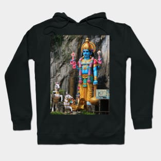 Hindu God sculpture with horse carriage Hoodie